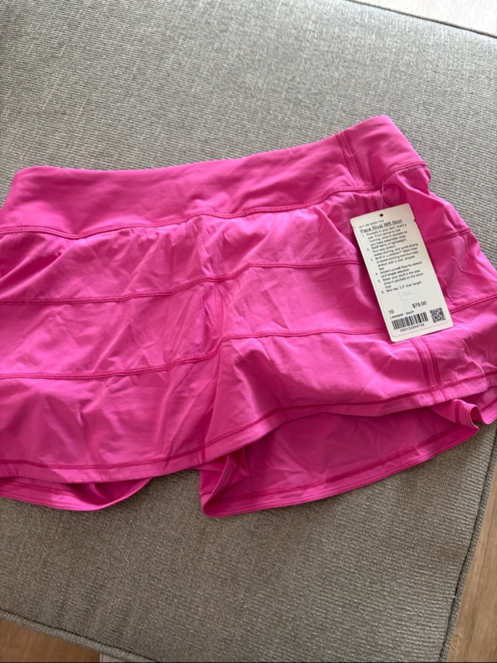 lululemon athletica Hot Pink Layered Athletic Skort